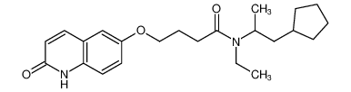 N-(1-cyclopentylpropan-2-yl)-N-ethyl-4-((2-oxo-1,2-dihydroquinolin-6-yl)oxy)butanamide CAS:69601-10-1 manufacturer & supplier