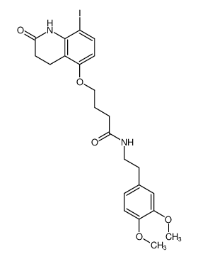 N-(3,4-dimethoxyphenethyl)-4-((8-iodo-2-oxo-1,2,3,4-tetrahydroquinolin-5-yl)oxy)butanamide CAS:69601-26-9 manufacturer & supplier