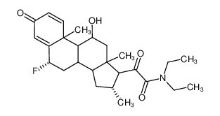 N,N-Diethyl-2-((6S,16R)-6-fluoro-11-hydroxy-10,13,16-trimethyl-3-oxo-6,7,8,9,10,11,12,13,14,15,16,17-dodecahydro-3H-cyclopenta[a]phenanthren-17-yl)-2-oxo-acetamide CAS:69607-43-8 manufacturer & supplier