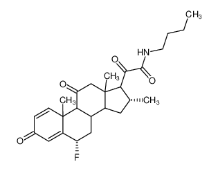 N-Butyl-2-((6S,16R)-6-fluoro-10,13,16-trimethyl-3,11-dioxo-6,7,8,9,10,11,12,13,14,15,16,17-dodecahydro-3H-cyclopenta[a]phenanthren-17-yl)-2-oxo-acetamide CAS:69607-47-2 manufacturer & supplier