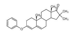 (10R,13S)-10,13,16,16-Tetramethyl-3-phenoxy-1,2,7,8,9,10,11,12,13,14,15,16-dodecahydro-cyclopenta[a]phenanthren-17-one CAS:69613-79-2 manufacturer & supplier