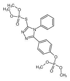 phosphoric acid 4-(5-dimethoxyphosphorylsulfanyl-4-phenyl-4H-[1,2,4]triazol-3-yl)-phenyl ester dimethyl ester CAS:69626-16-0 manufacturer & supplier