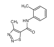 4-methyl-[1,2,3]thiadiazole-5-carboxylic acid 2-methyl-anilide CAS:69636-06-2 manufacturer & supplier