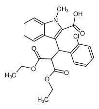 [(2-carboxy-1-methyl-indol-3-yl)-(2-chloro-phenyl)-methyl]-malonic acid diethyl ester CAS:69648-80-2 manufacturer & supplier