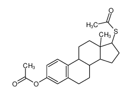 (17-acetylsulfanyl-13-methyl-6,7,8,9,11,12,14,15,16,17-decahydrocyclopenta[a]phenanthren-3-yl) acetate CAS:6965-34-0 manufacturer & supplier