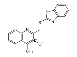 2-[(4-methyl-3-oxidoquinazolin-3-ium-2-yl)methylsulfanyl]-1,3-benzothiazole CAS:6965-83-9 manufacturer & supplier