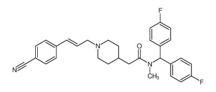 (E)-N-(bis(4-fluorophenyl)methyl)-2-(1-(3-(4-cyanophenyl)allyl)piperidin-4-yl)-N-methylacetamide CAS:696590-41-7 manufacturer & supplier