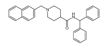 4-Piperidinecarboxamide, N-(diphenylmethyl)-1-(2-naphthalenylmethyl)- CAS:696590-55-3 manufacturer & supplier