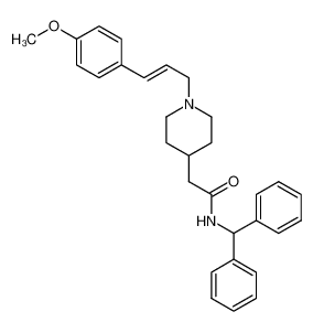 (E)-N-benzhydryl-2-(1-(3-(4-methoxyphenyl)allyl)piperidin-4-yl)acetamide CAS:696597-32-7 manufacturer & supplier