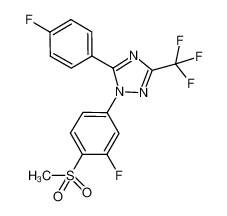 1-(3-fluoro-4-methanesulfonylphenyl)-5-(4-fluorophenyl)-3-trifluoromethyl-1H-1,2,4-triazole CAS:696602-96-7 manufacturer & supplier