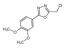 2-(chloromethyl)-5-(3,4-dimethoxyphenyl)-1,3,4-oxadiazole CAS:696604-74-7 manufacturer & supplier