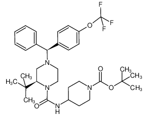 tert-butyl 4-((S)-2-(tert-butyl)-4-((S)-phenyl(4-(trifluoromethoxy)phenyl)methyl)piperazine-1-carboxamido)piperidine-1-carboxylate CAS:696644-24-3 manufacturer & supplier