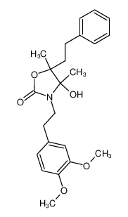 3-[2-(3,4-dimethoxyphenyl)ethyl]-4-hydroxy-4,5-dimethyl-5-phenethyl-1,3-oxazolidin-2-one CAS:696646-12-5 manufacturer & supplier