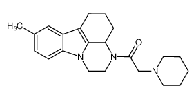 1-(8-methyl-1,2,3a,4,5,6-hexahydro-3H-pyrazino[3,2,1-jk]carbazol-3-yl)-2-(piperidin-1-yl)ethan-1-one CAS:696654-38-3 manufacturer & supplier