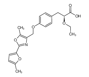 (2S)-2-ethoxy-3-(4-{[5-methyl-2-(5-methyl-2-furyl)-1,3-oxazol-4-yl]methoxy}phenyl)propanoic acid CAS:696662-06-3 manufacturer & supplier