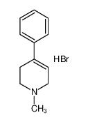 1-methyl-4-phenyl-3,6-dihydro-2H-pyridine,hydrobromide CAS:69675-06-5 manufacturer & supplier