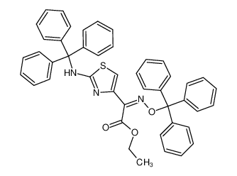 ethyl 2-(2-tritylaminothiazol-4-yl)-(Z)-2-(tritylhydroxyimino)acetate CAS:69689-86-7 manufacturer & supplier