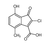 2-Chloro-4-hydroxy-7-methyl-3-oxo-3H-indene-1-carboxylic acid CAS:69692-85-9 manufacturer & supplier