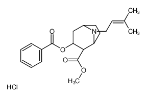 methyl 3-benzoyloxy-8-(3-methylbut-2-enyl)-8-azabicyclo[3.2.1]octane-4-carboxylate,hydrochloride CAS:69700-35-2 manufacturer & supplier