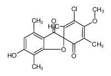 5'-chloro-6-hydroxy-4'-methoxy-3',4,6',7-tetramethylspiro(benzofuran-2,1'-cyclohexa-3',5'-diene)-2',3(2H)-dione CAS:69709-79-1 manufacturer & supplier