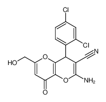 2-amino-4-(2,4-dichlorophenyl)-6-(hydroxymethyl)-8-oxo-4,8-dihydropyrano[3,2-b]pyran-3-carbonitrile CAS:697246-15-4 manufacturer & supplier