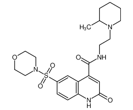 N-(2-(2-methylpiperidin-1-yl)ethyl)-6-(morpholinosulfonyl)-2-oxo-1,2-dihydroquinoline-4-carboxamide CAS:697250-95-6 manufacturer & supplier