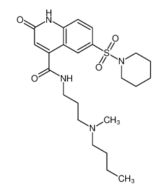 N-(3-(butyl(methyl)amino)propyl)-2-oxo-6-(piperidin-1-ylsulfonyl)-1,2-dihydroquinoline-4-carboxamide CAS:697254-08-3 manufacturer & supplier