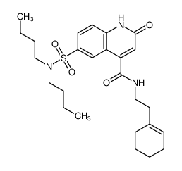 N-(2-(cyclohex-1-en-1-yl)ethyl)-6-(N,N-dibutylsulfamoyl)-2-oxo-1,2-dihydroquinoline-4-carboxamide CAS:697254-14-1 manufacturer & supplier