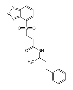 3-(benzo[c][1,2,5]oxadiazol-4-ylsulfonyl)-N-(4-phenylbutan-2-yl)propanamide CAS:697257-19-5 manufacturer & supplier