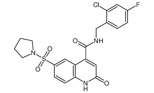 N-(2-chloro-4-fluorobenzyl)-2-oxo-6-(pyrrolidin-1-ylsulfonyl)-1,2-dihydroquinoline-4-carboxamide CAS:697262-26-3 manufacturer & supplier