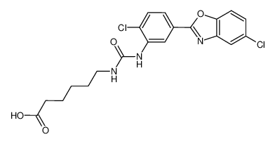 6-(3-(2-chloro-5-(5-chlorobenzo[d]oxazol-2-yl)phenyl)ureido)hexanoic acid CAS:697272-29-0 manufacturer & supplier