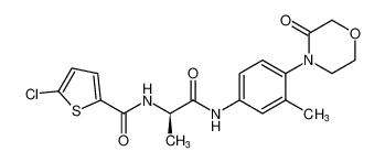 (R)-5-chloro-N-(1-((3-methyl-4-(3-oxomorpholino)phenyl)amino)-1-oxopropan-2-yl)thiophene-2-carboxamide CAS:697284-39-2 manufacturer & supplier