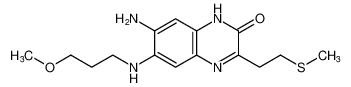 7-amino-6-((3-methoxypropyl)amino)-3-(2-(methylthio)ethyl)quinoxalin-2(1H)-one CAS:697286-00-3 manufacturer & supplier