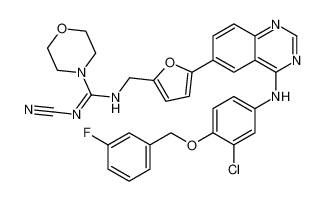 (Z)-N-((5-(4-((3-chloro-4-((3-fluorobenzyl)oxy)phenyl)amino)quinazolin-6-yl)furan-2-yl)methyl)-N'-cyanomorpholine-4-carboximidamide CAS:697299-80-2 manufacturer & supplier