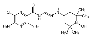 (E)-3,5-diamino-6-chloro-N-((2-(1-hydroxy-2,2,6,6-tetramethylpiperidin-4-yl)hydrazineylidene)methyl)pyrazine-2-carboxamide CAS:697303-38-1 manufacturer & supplier