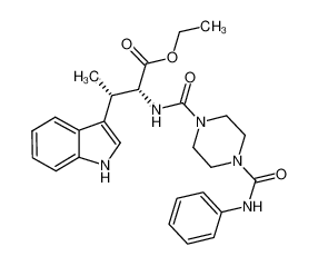 ethyl (2R,3S)-2-({[4-(anilinocarbonyl)piperazin-1-yl]carbonyl}amino)-3-(1H-indol-3-yl)butanoate CAS:697304-81-7 manufacturer & supplier