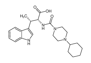 (2R,3S)-2-{[(4-cyclohexylpiperazin-1-yl)carbonyl]amino}-3-(1H-indol-3-yl)butanoic acid CAS:697305-08-1 manufacturer & supplier