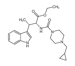 ethyl (2R,3S)-2-({[4-(cyclopropylmethyl)piperazin-1-yl]carbonyl}amino)-3-(1H-indol-3-yl)butanoate CAS:697305-37-6 manufacturer & supplier