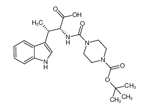 (2R,3S)-2-({[4-(tert-butoxycarbonyl)piperazin-1-yl]carbonyl}amino)-3-(1H-indol-3-yl)butanoic acid CAS:697306-47-1 manufacturer & supplier