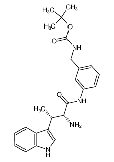 tert-butyl (3-{[(2R,3S)-2-amino-3-(1H-indol-3-yl)butanoyl]amino}benzyl)carbamate CAS:697307-08-7 manufacturer & supplier