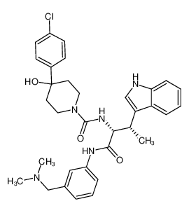 4-(4-chlorophenyl)-N-((1R,2S)-1-(((3-((dimethylamino)methyl)phenyl)amino)carbonyl)-2-(1H-indol-3-yl)propyl)-4-hydroxy-1-piperidinecarboxamide CAS:697307-59-8 manufacturer & supplier