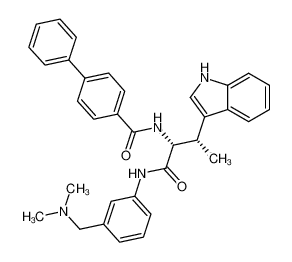 N-[(1R,2S)-1-[({3-[(dimethylamino)methyl]phenyl}amino)carbonyl]-2-(1H-indol-3-yl)propyl]biphenyl-4-carboxamide CAS:697308-34-2 manufacturer & supplier