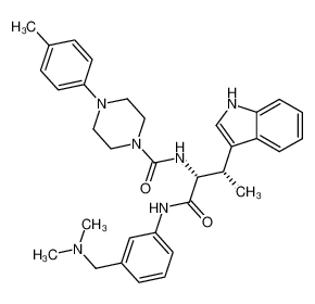 N-[(1R,2S)-1-[({3-[(dimethylamino)methyl]phenyl}amino)carbonyl]-2-(1H-indol-3-yl)propyl]-4-(4-methylphenyl)piperazine-1-carboxamide CAS:697308-51-3 manufacturer & supplier