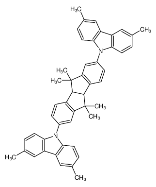 9,9'-(5,5,10,10-tetramethyl-4b,5,9b,10-tetrahydroindeno[2,1-a]indene-2,7-diyl)bis(3,6-dimethyl-9H-carbazole) CAS:697312-18-8 manufacturer & supplier