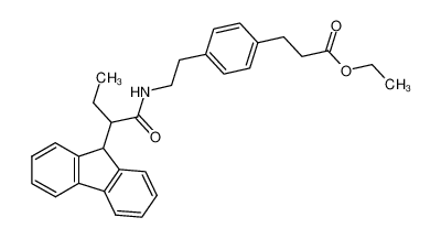 3-{4-[2-(2-9H-Fluoren-9-yl-butyrylamino)-ethyl]-phenyl}-propionic acid ethyl ester CAS:69732-08-7 manufacturer & supplier