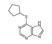 6-cyclopentylsulfanyl-7H-purine CAS:6974-88-5 manufacturer & supplier