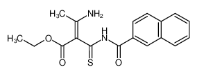 (Z)-3-Amino-2-(naphthalene-2-carbonyl)-aminocarbothioyl)-but-2-enoic acid ethyl ester CAS:69749-73-1 manufacturer & supplier