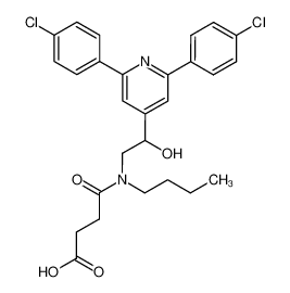 N-{2-[2,6-bis-(4-chloro-phenyl)-pyridin-4-yl]-2-hydroxy-ethyl}-N-butyl-succinamic acid CAS:69758-31-2 manufacturer & supplier