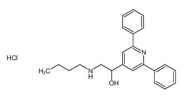 2-(butylamino)-1-(2,6-diphenylpyridin-4-yl)ethan-1-ol hydrochloride CAS:69758-61-8 manufacturer & supplier