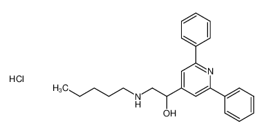 1-(2,6-diphenylpyridin-4-yl)-2-(pentylamino)ethan-1-ol hydrochloride CAS:69758-62-9 manufacturer & supplier